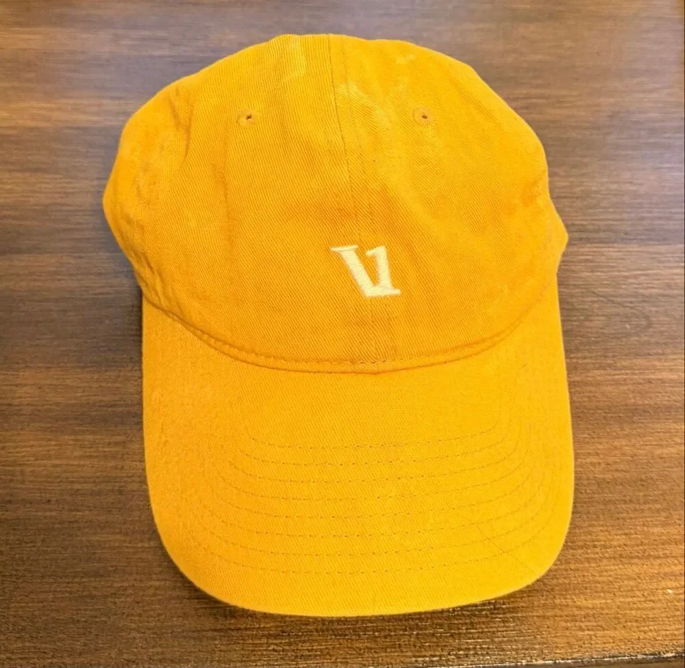 Vuori Yellow Logo Embroidered Baseball Cap Hat Adjustable Strapback